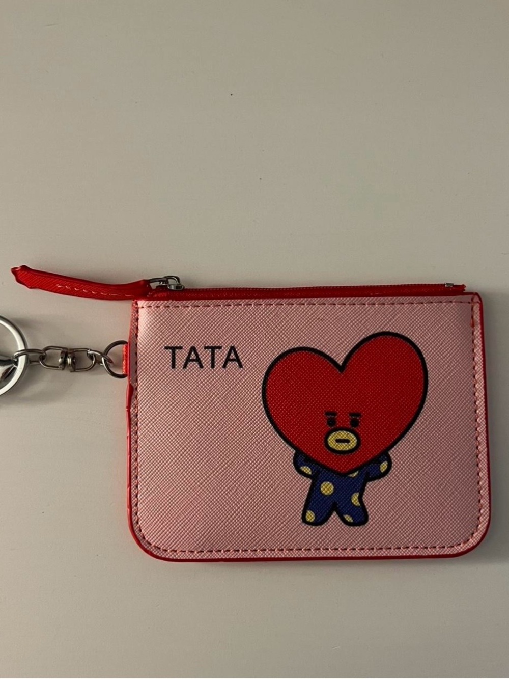BT21 TATA Pink and Red Card & Key Holder